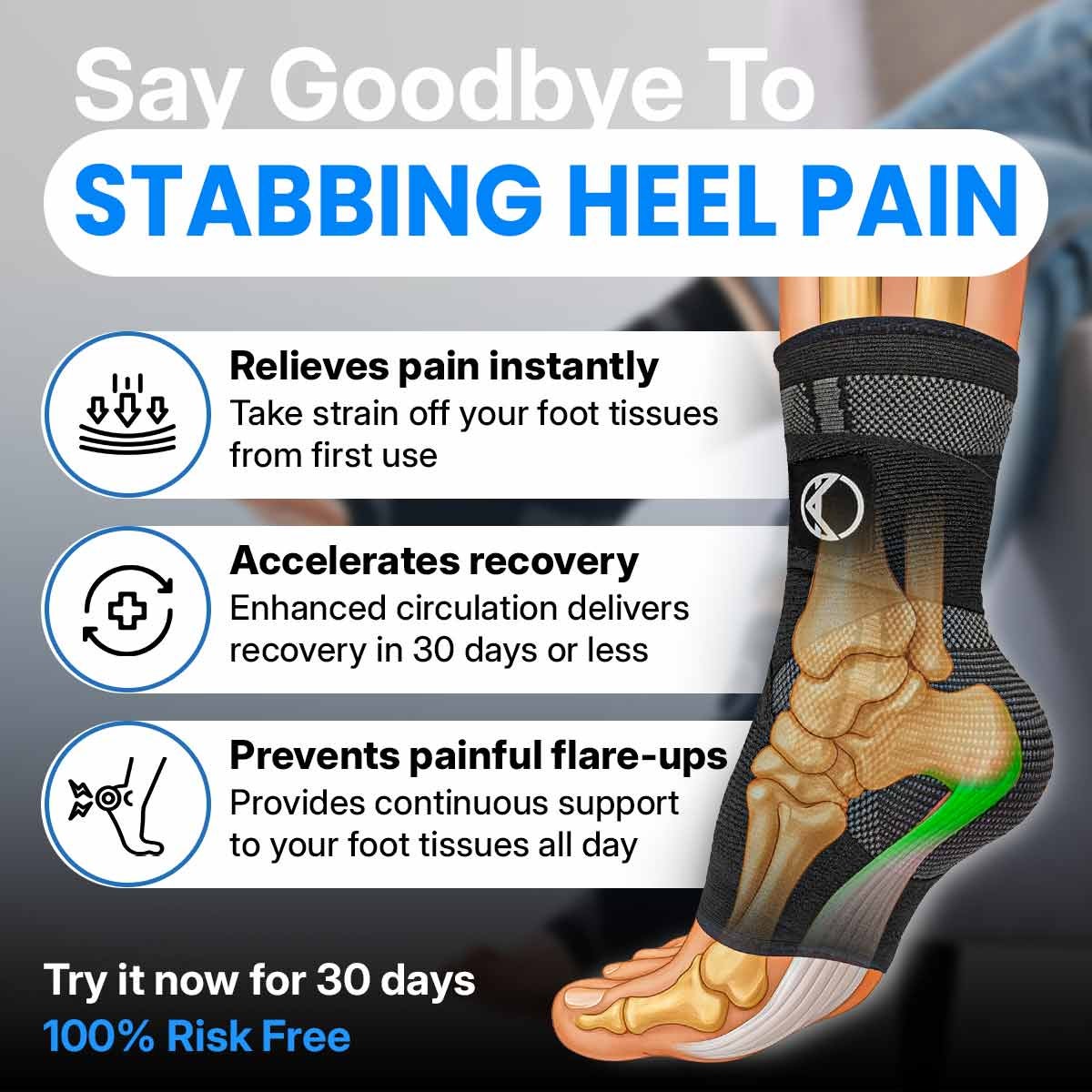 Sparklyra® HeelRelief™ Foot Sleeves🛡️Advanced Heel Support for Everyday Comfort